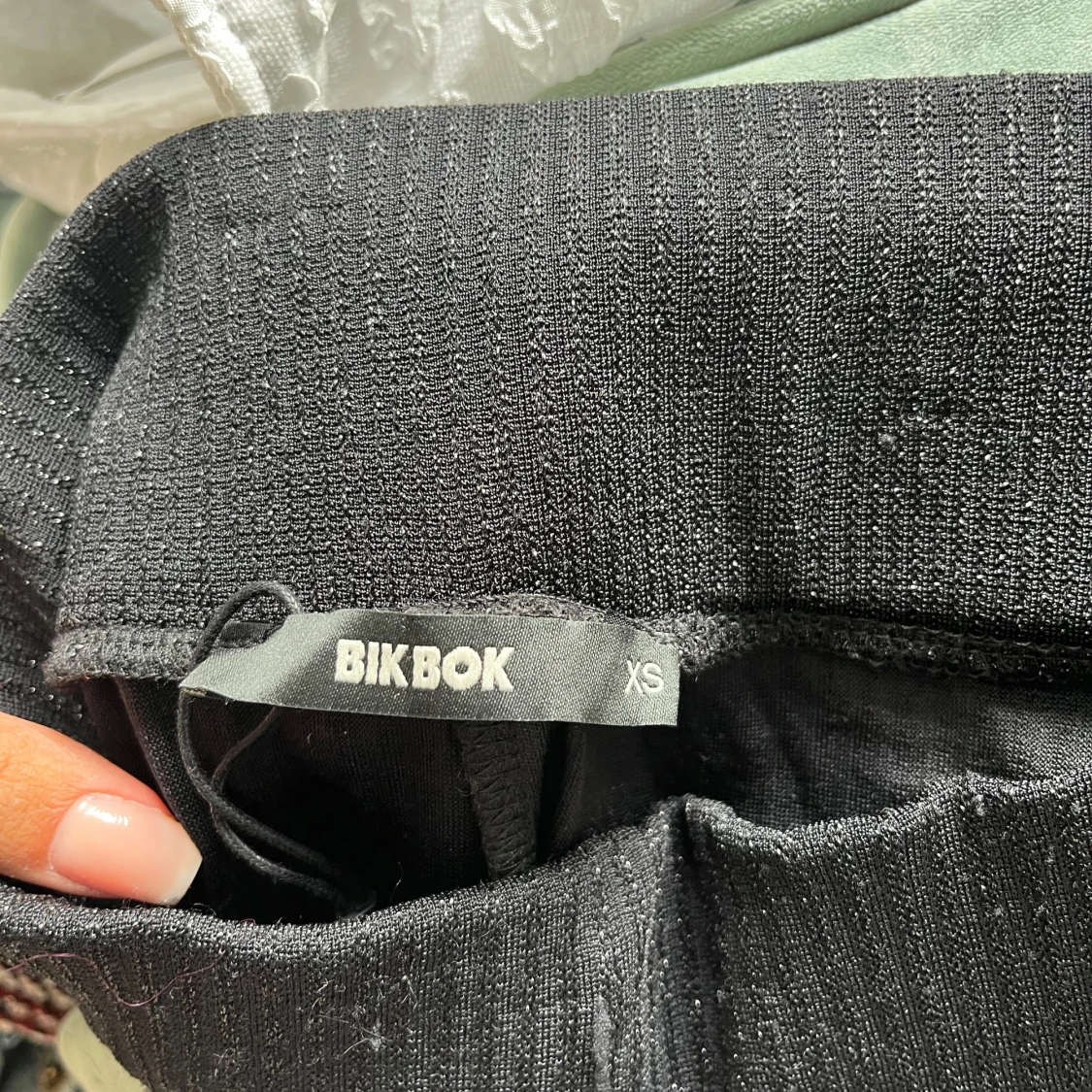 Svarta glittret byxor - 4