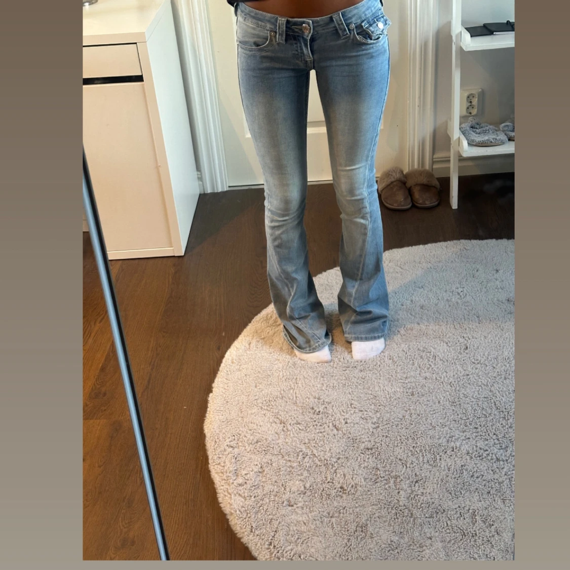 True Religion ljusblå bootcut jeans