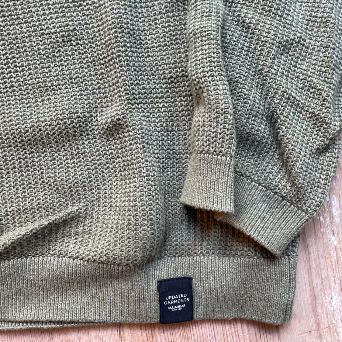 Olivgrön stickad tröja Pull&Bear - 1