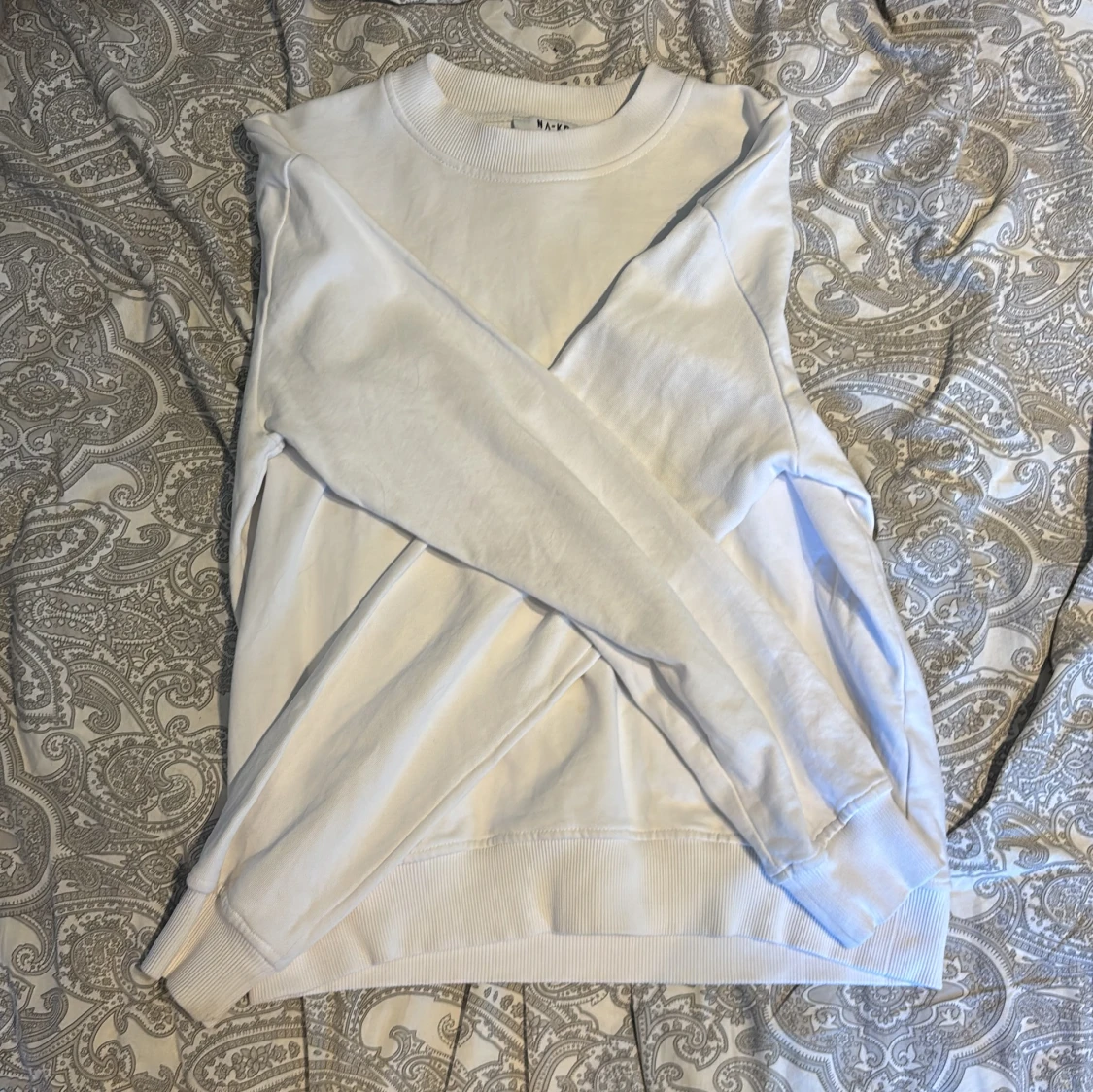 Vit sweatshirt från NA-KD