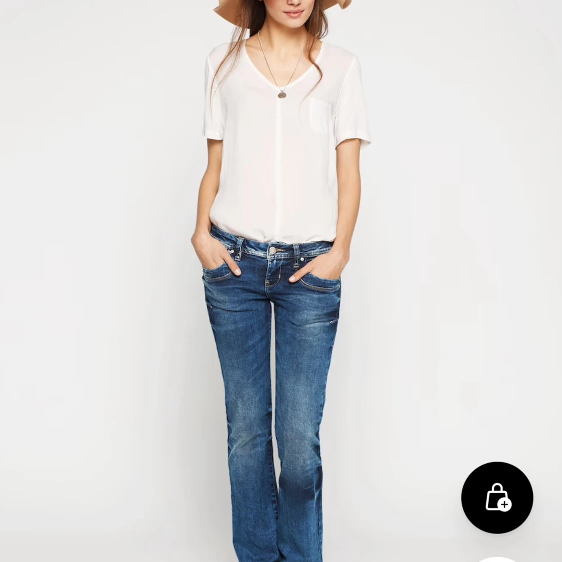 Blå Low Waist jeans från Ltb - 2