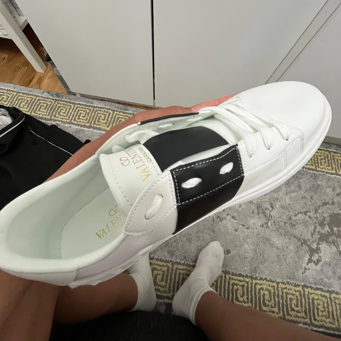 Valentino Garavani Open sneakers vit/svart - 1