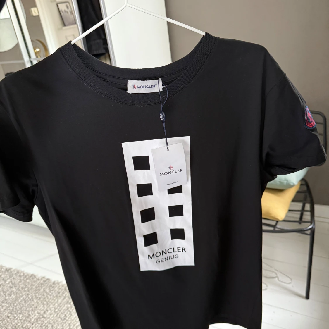 Svart Moncler x Palm Angels t-shirt