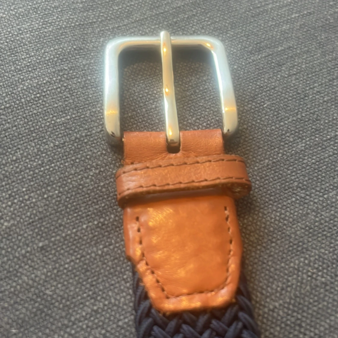 Mörkblå flätat bälte från Jack & Jones - 3