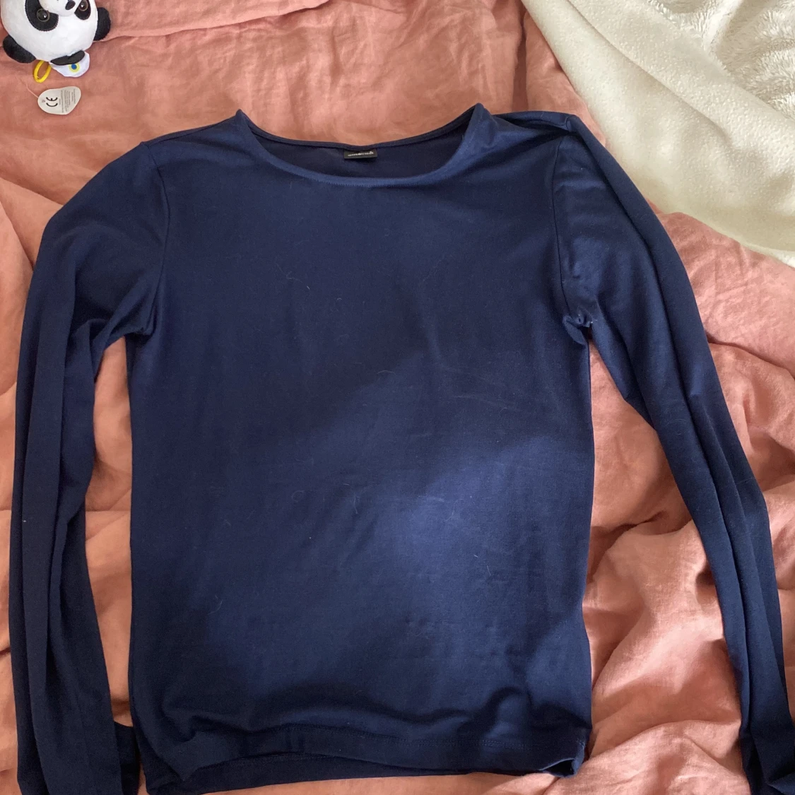 Mörkblå långärmad tröja Gina Tricot