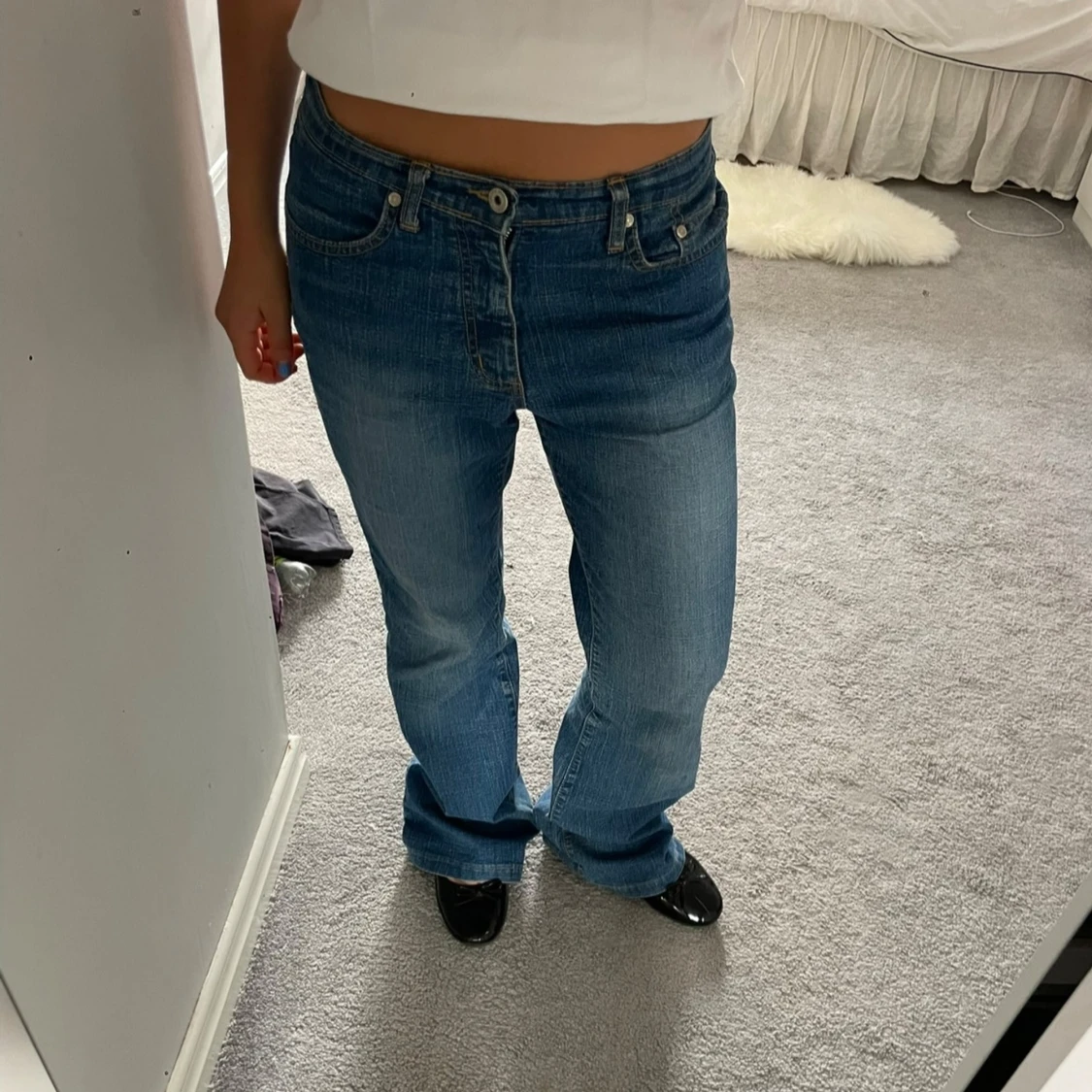 Lågmidjade jeans