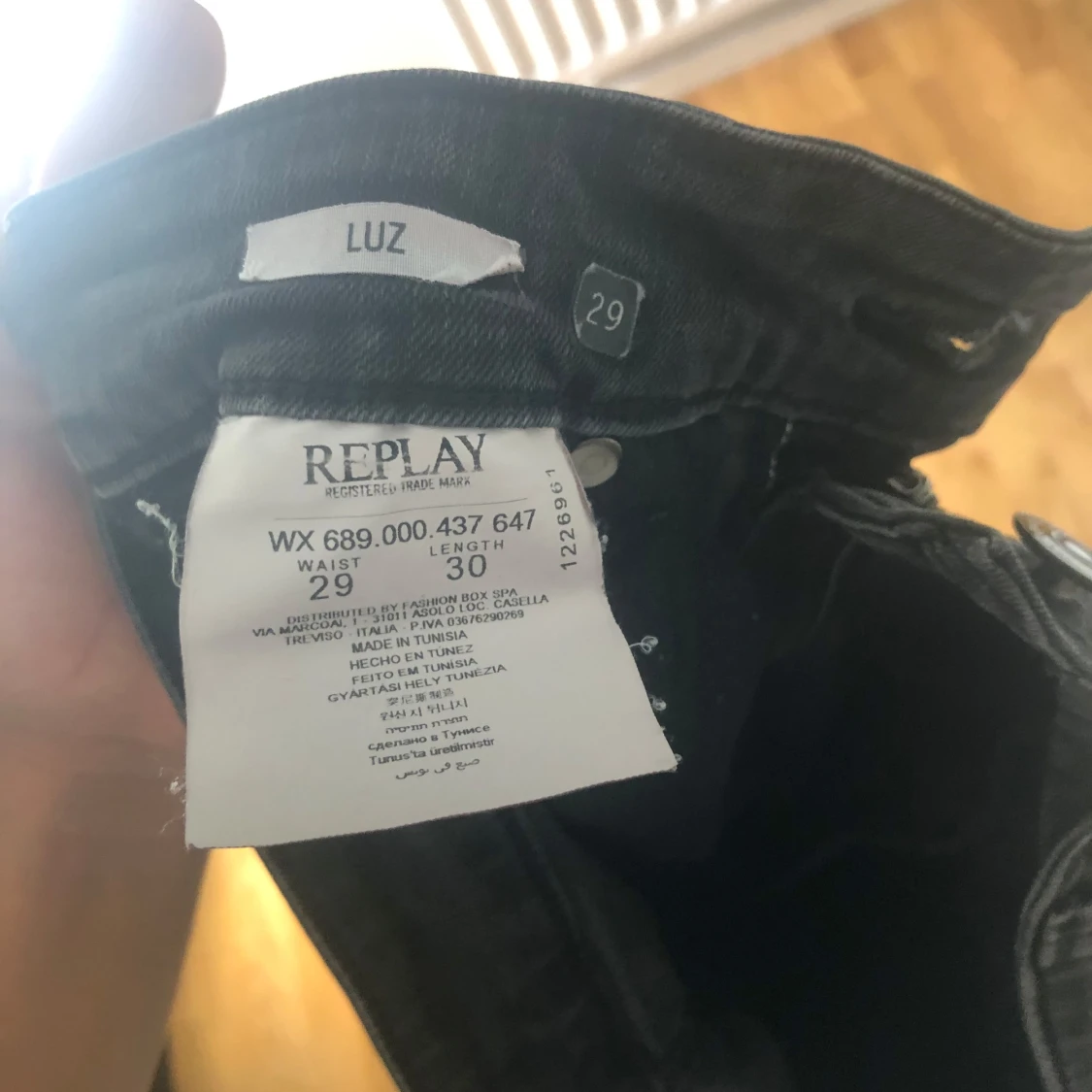 Svarta Replay jeans, slim fit - 4