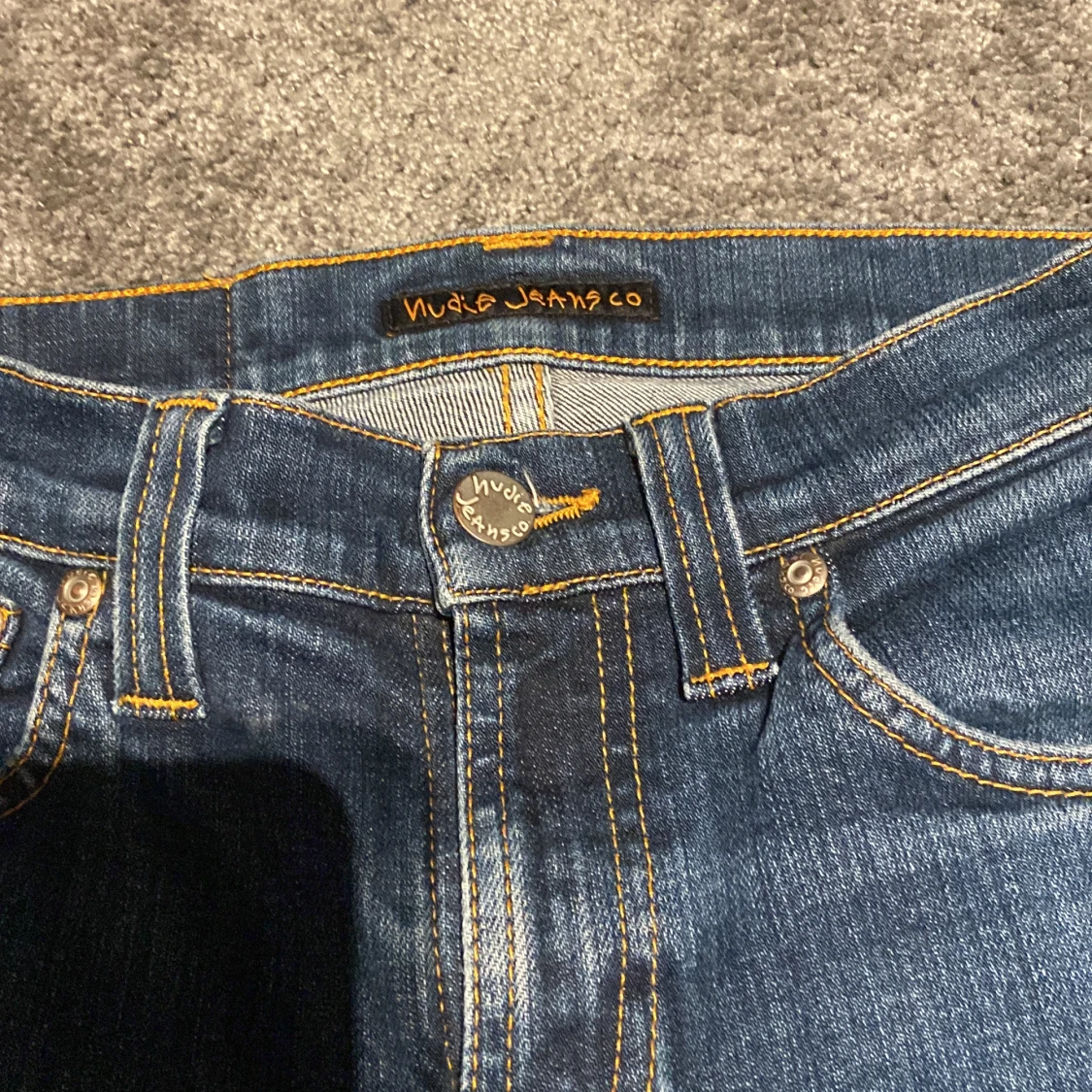 Blå skinny jeans från Nudie Jeans - 3