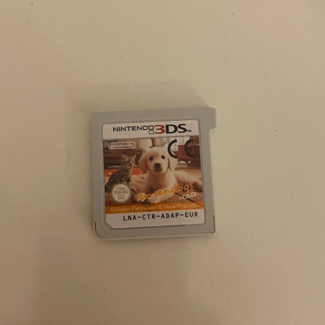 Nintendo 3DS + Nintendogs Golden Retriever & New Friends+laddare - 3