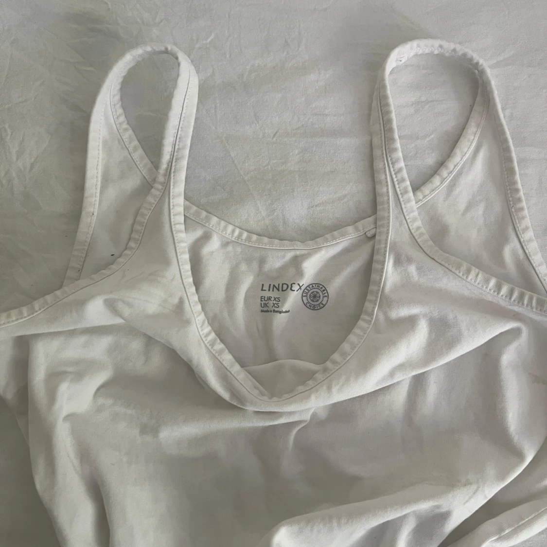 Vit linnetopp från Lindex XS - 1