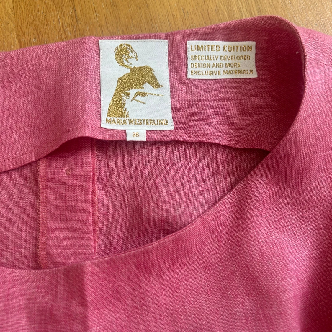 Rosa linneklänning från Maria Westerlind - 3