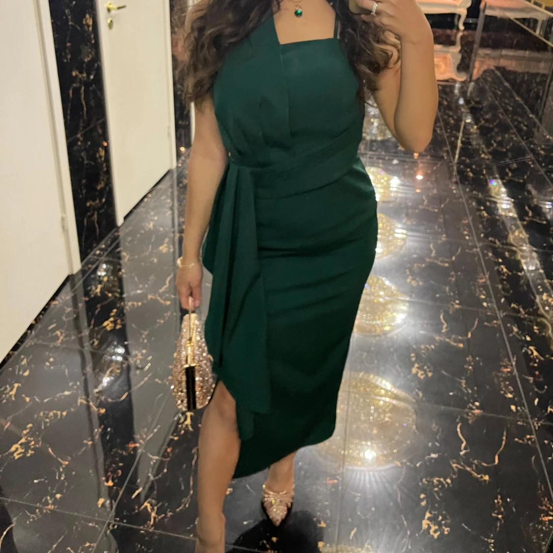 Mörkgrön klänning  - 1