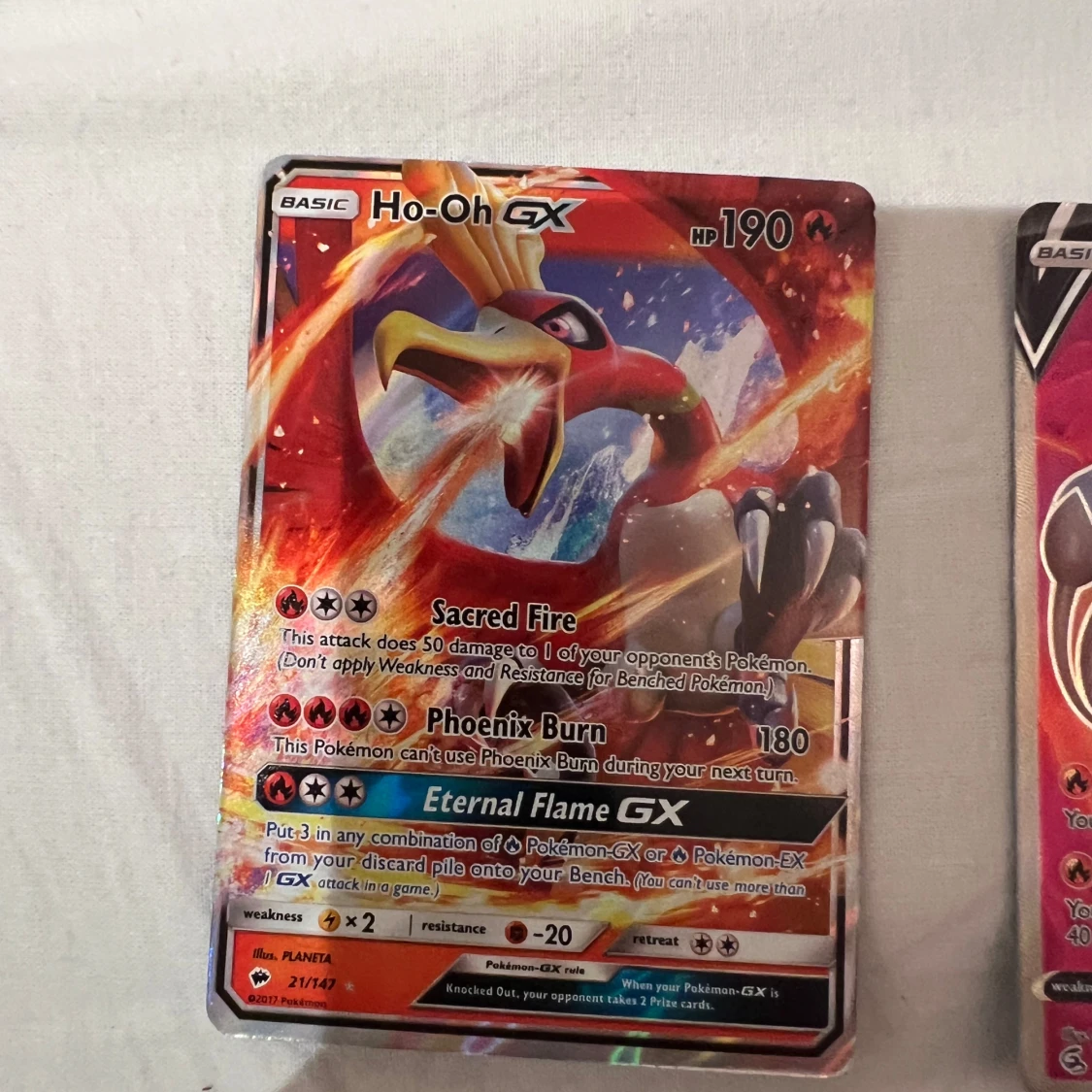  coola Pokémonkort.  Ho-Oh GX, Chandelure V och Entei GX  - 2