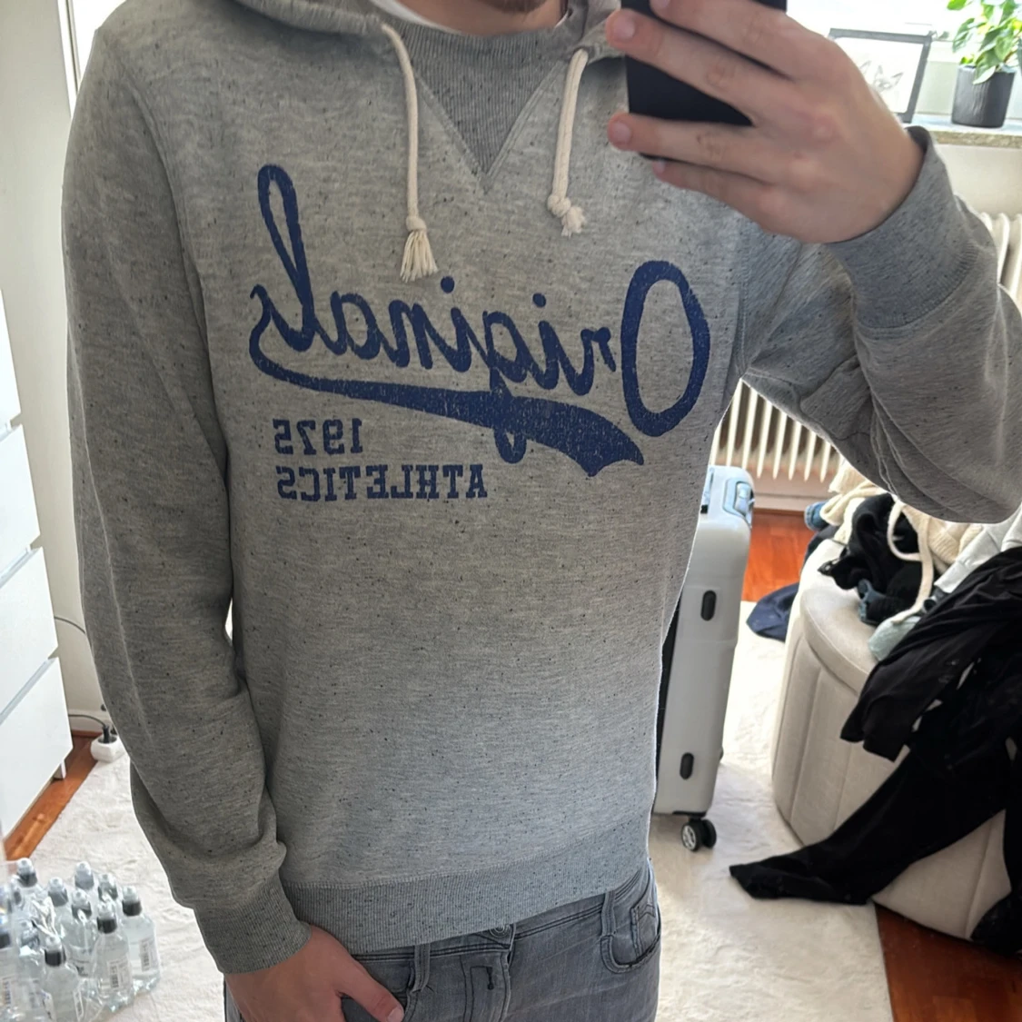 Grå hoodie från Jack & Jones