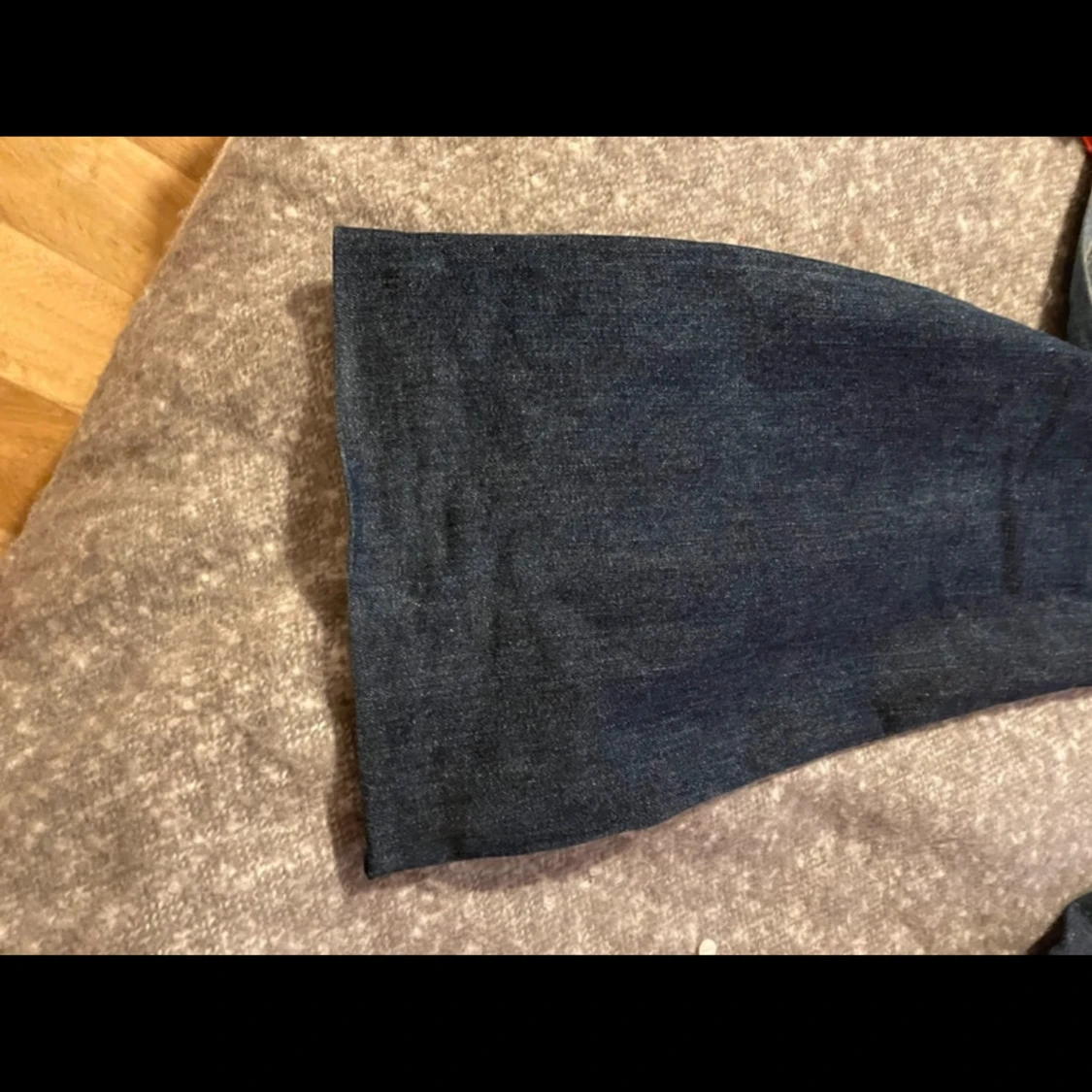 Mörkblå bootcut jeans - 1