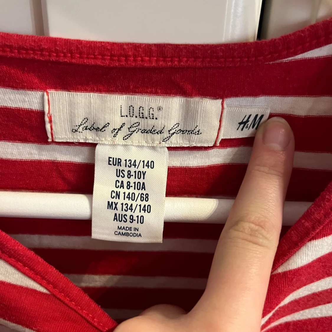 Röd- och vitrandig topp från H&M - 3