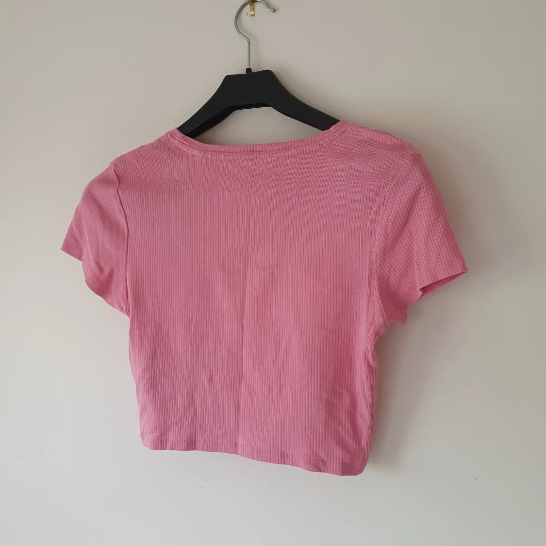 Rosa ribbad croppad topp FSBN Sister strl M - 1