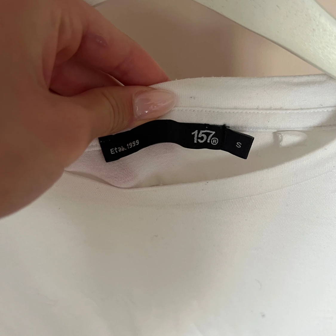 Vit långärmad tröja från 157 - 1