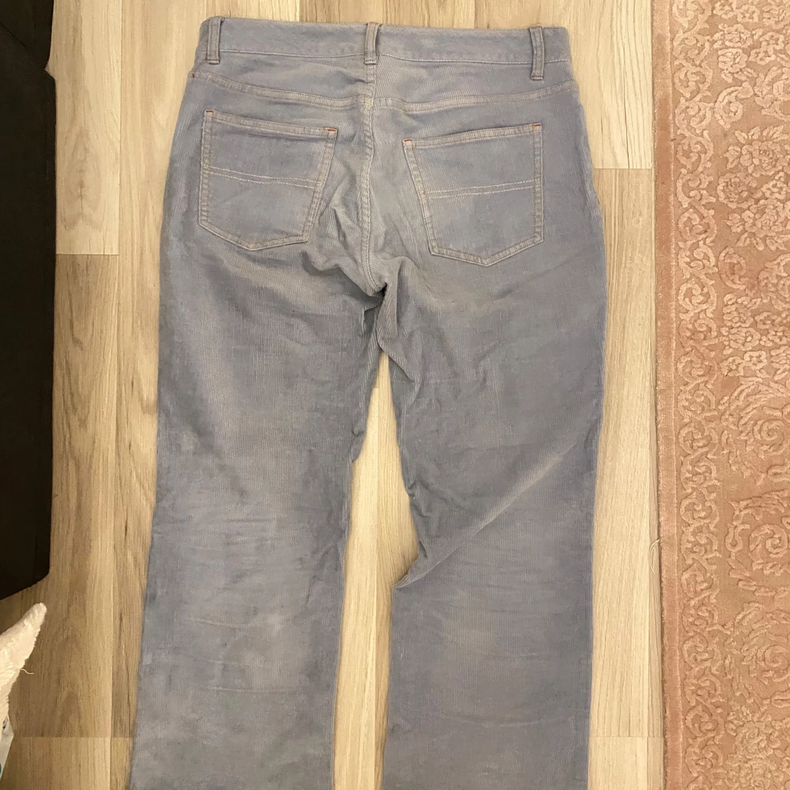 Ljusblå manchesterbyxor Polo Jeans Bootcut - 1