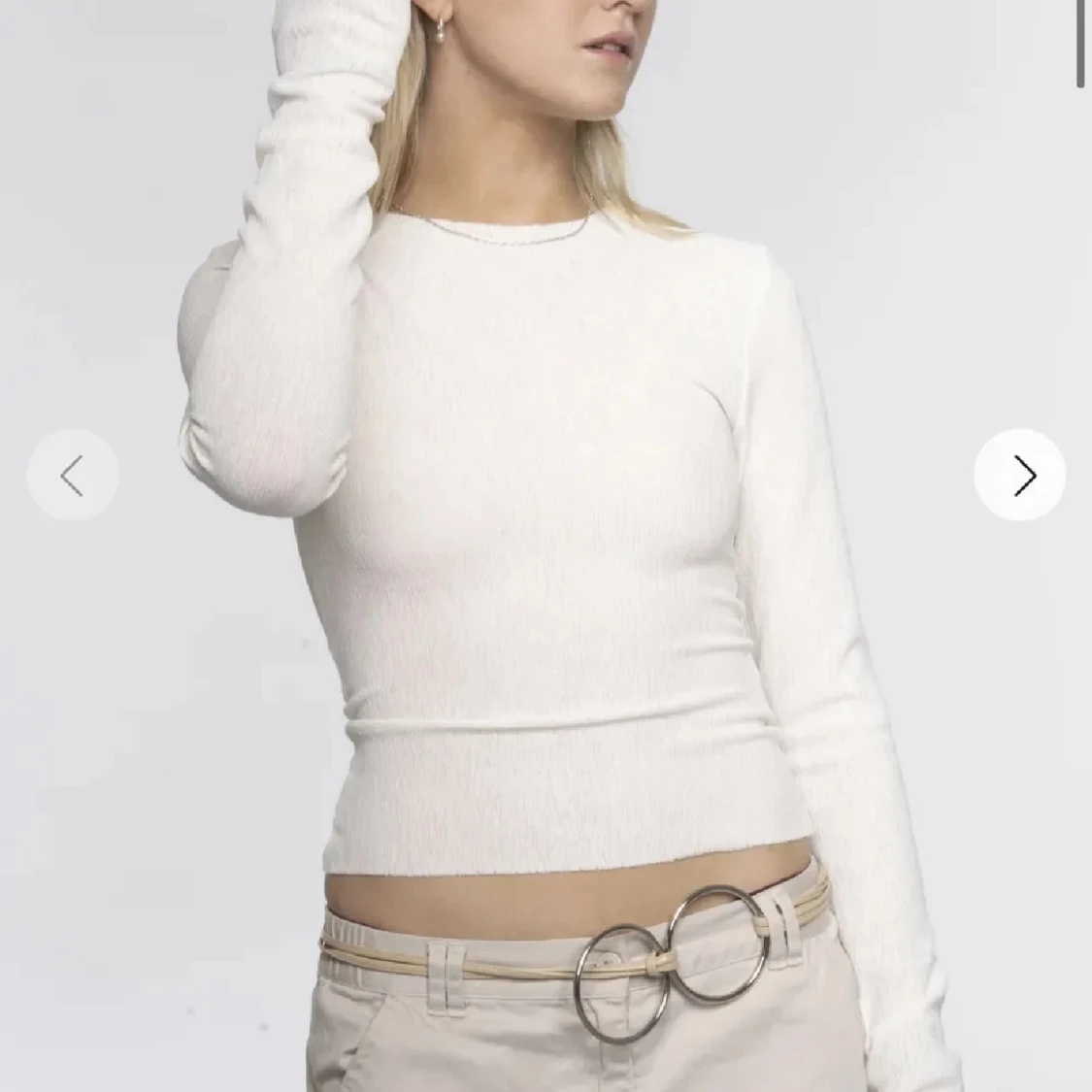 Vit långärmad topp från A-DSGN - 1