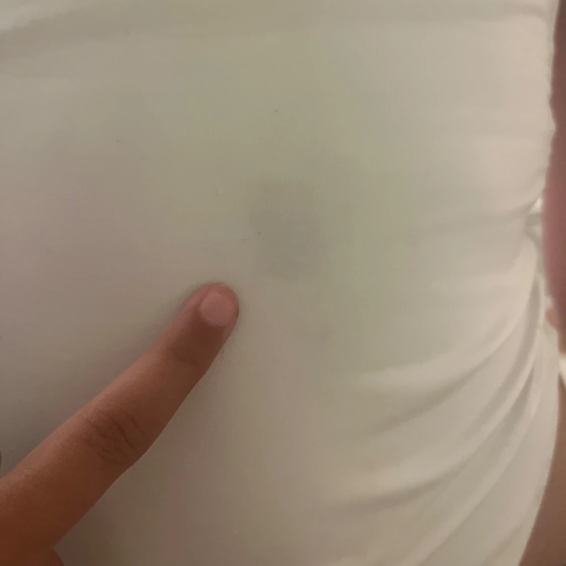 Vit ärmlös linnebody med fyrkantig ringning - 2