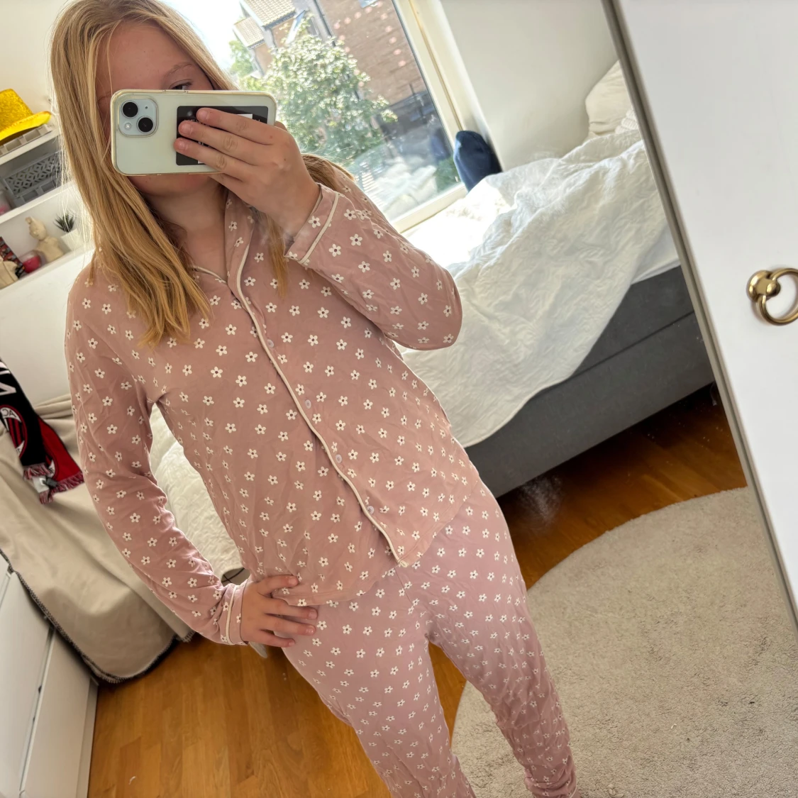 Blommig fin pyjamas