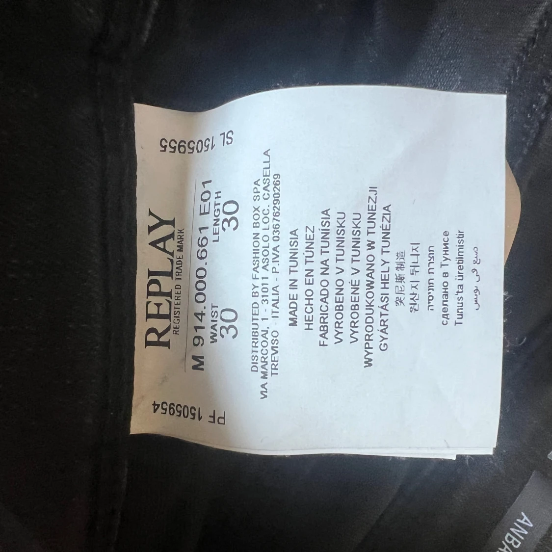 Replay Hyperflex svarta jeans, W30 L30 - 3