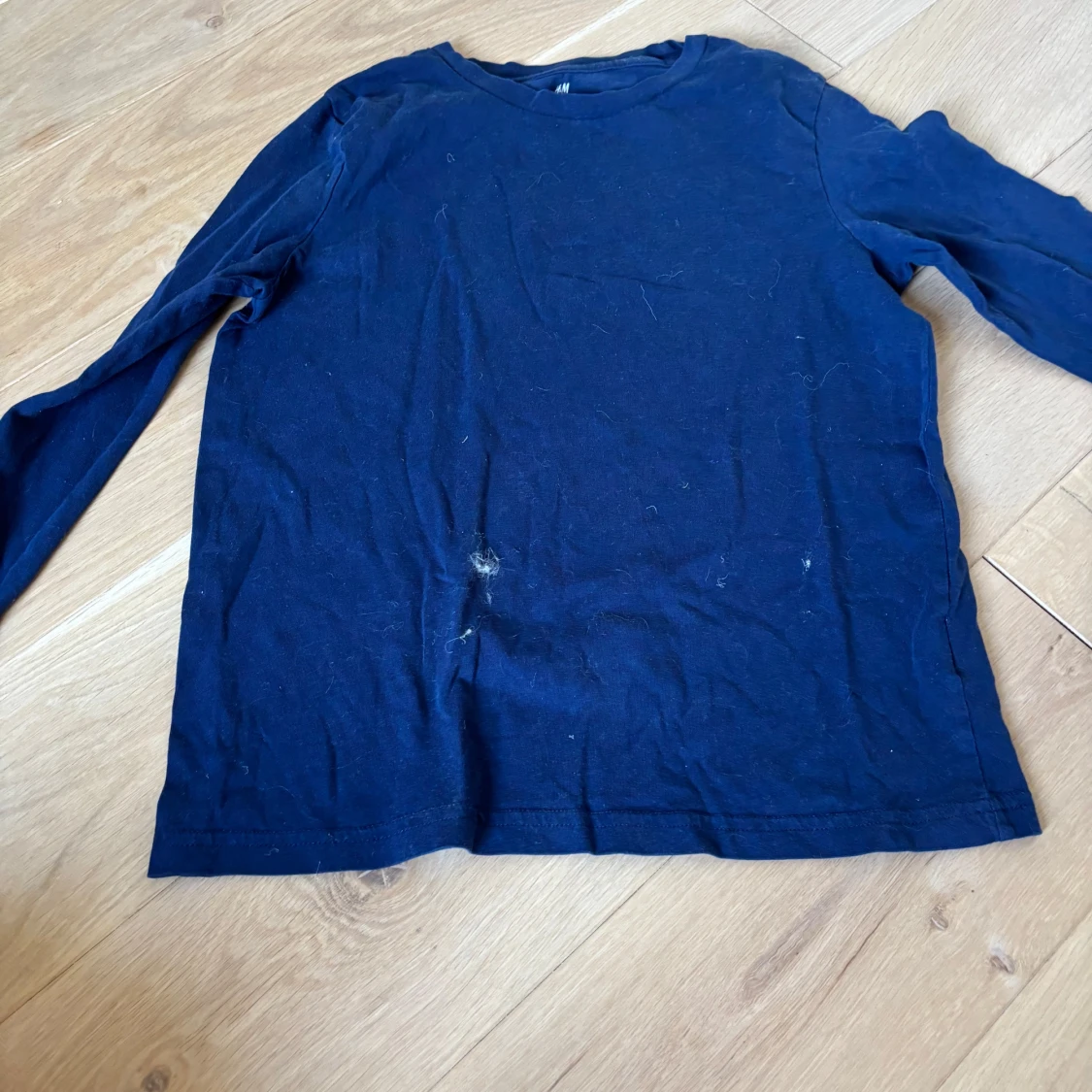 Mörkblå långärmad tröja H&M