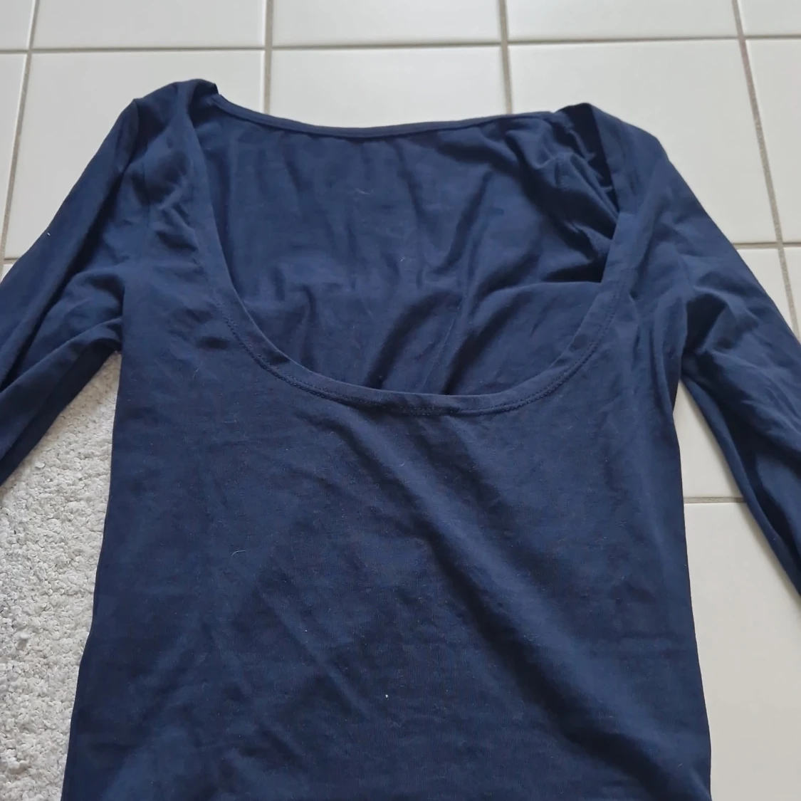 Mörkblå långärmad topp Subdued - 4