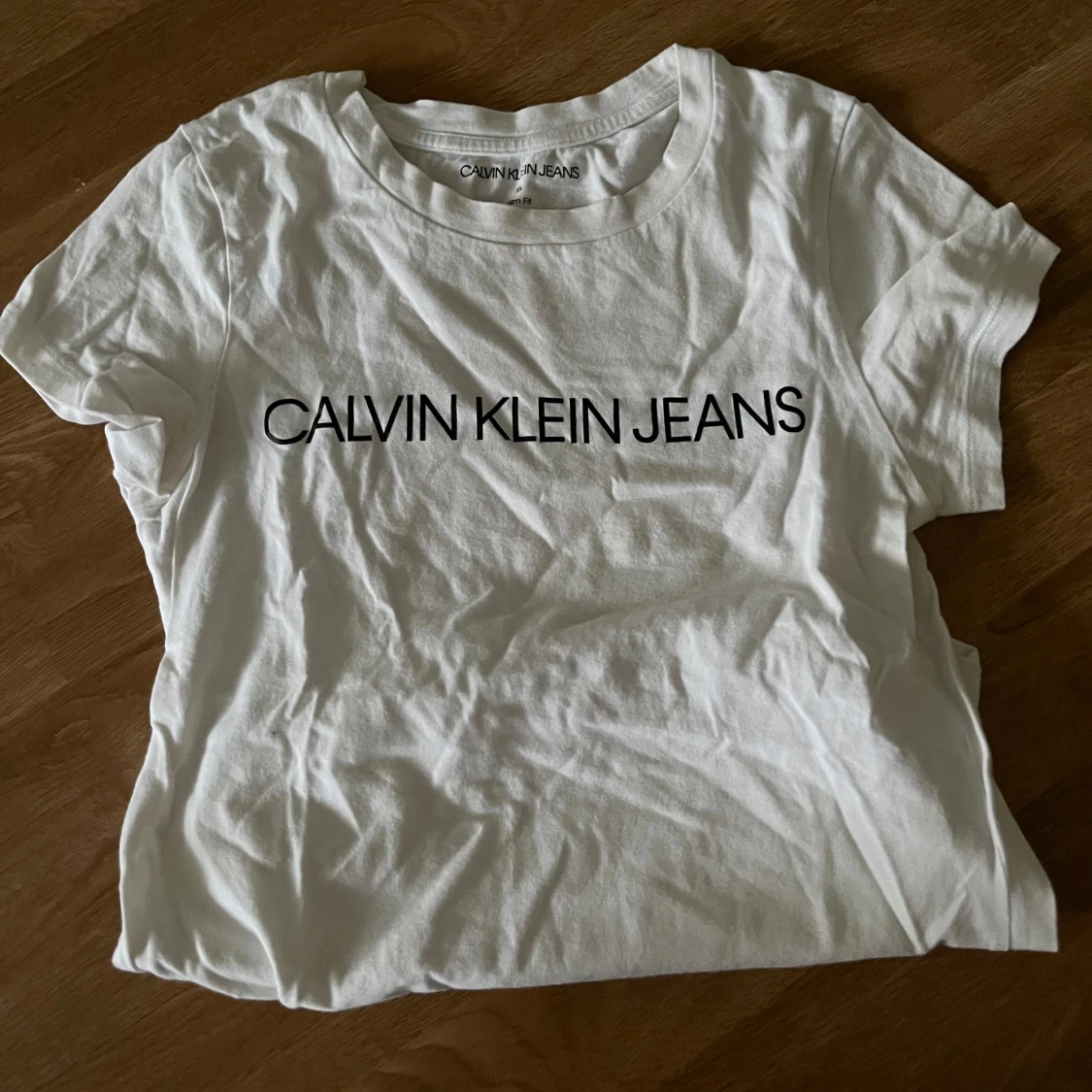 Vit Calvin Klein Jeans t-shirt