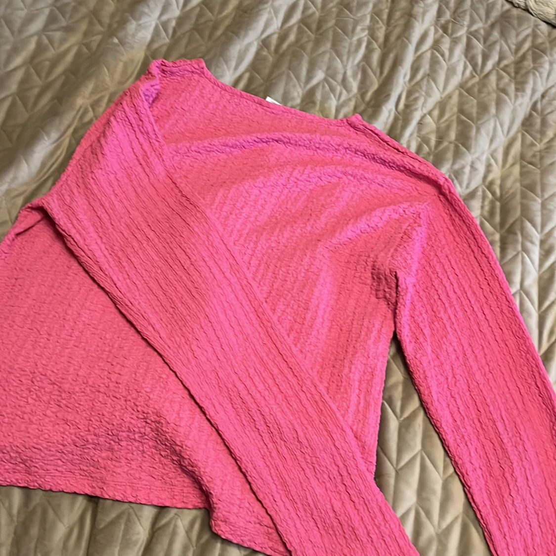 Rosa långärmad topp från Lindex - 1
