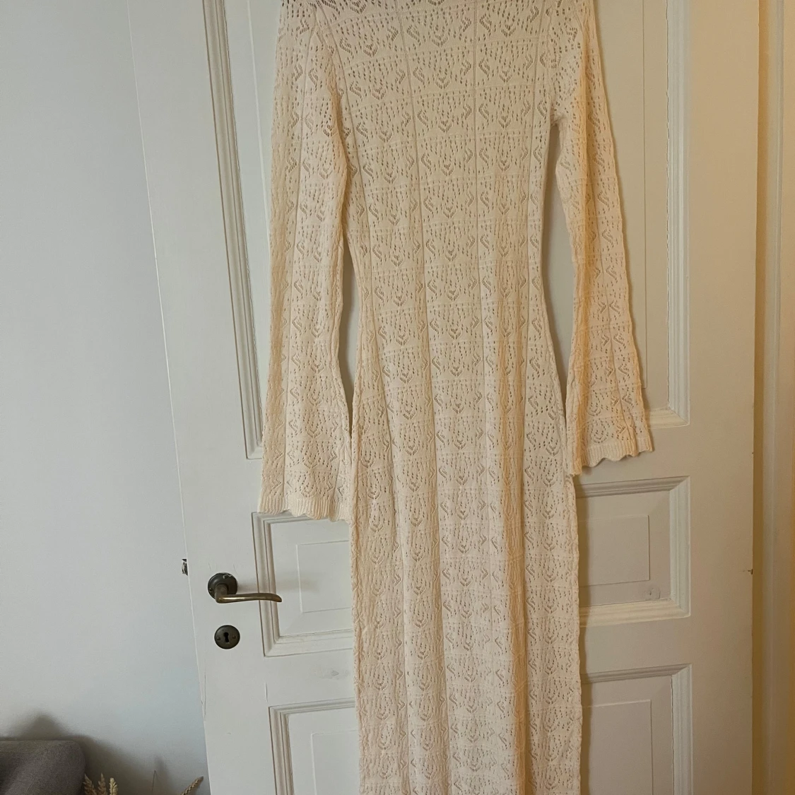 Lång stickad spetsklänning BYIC - 3