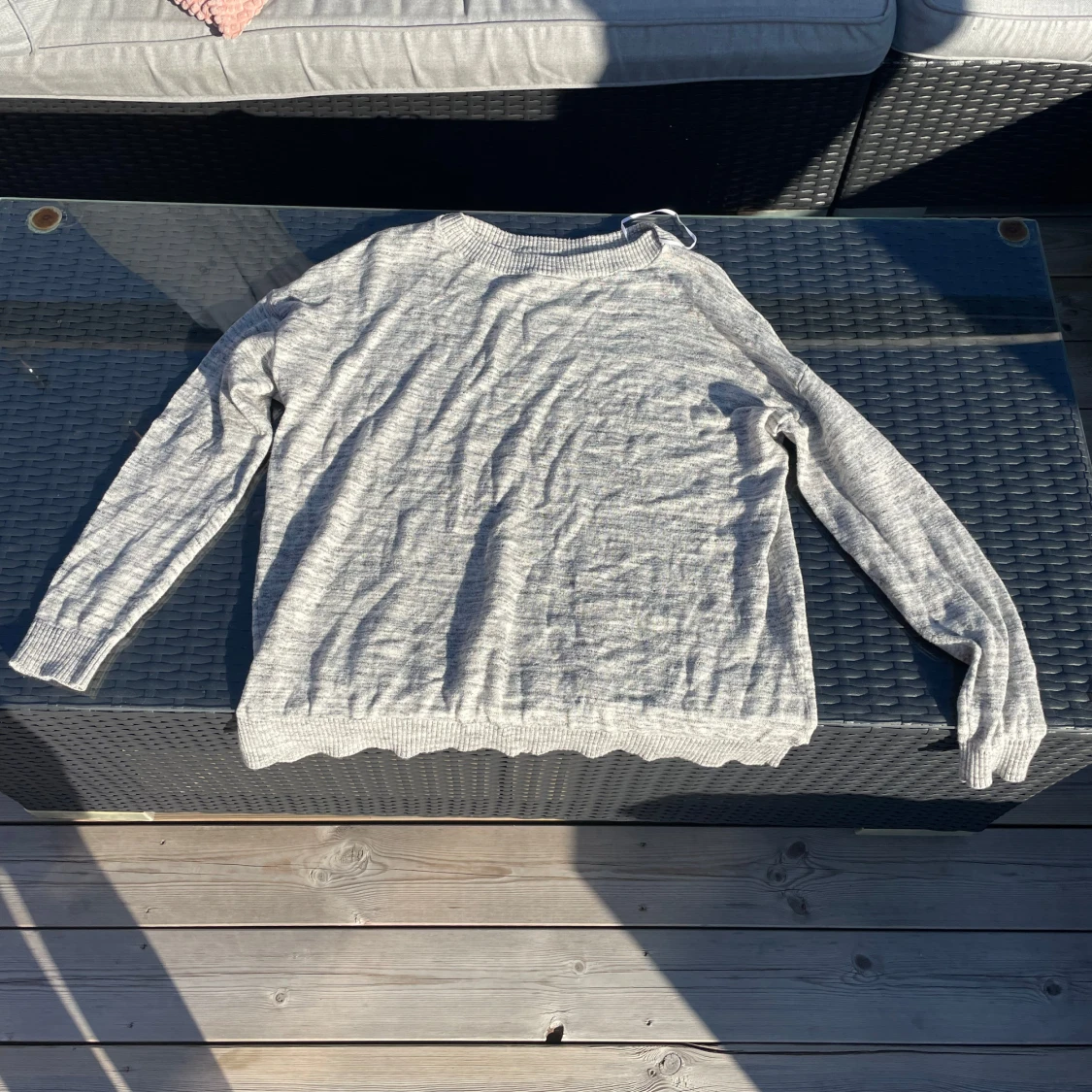 Gråmelerad tröja - 2