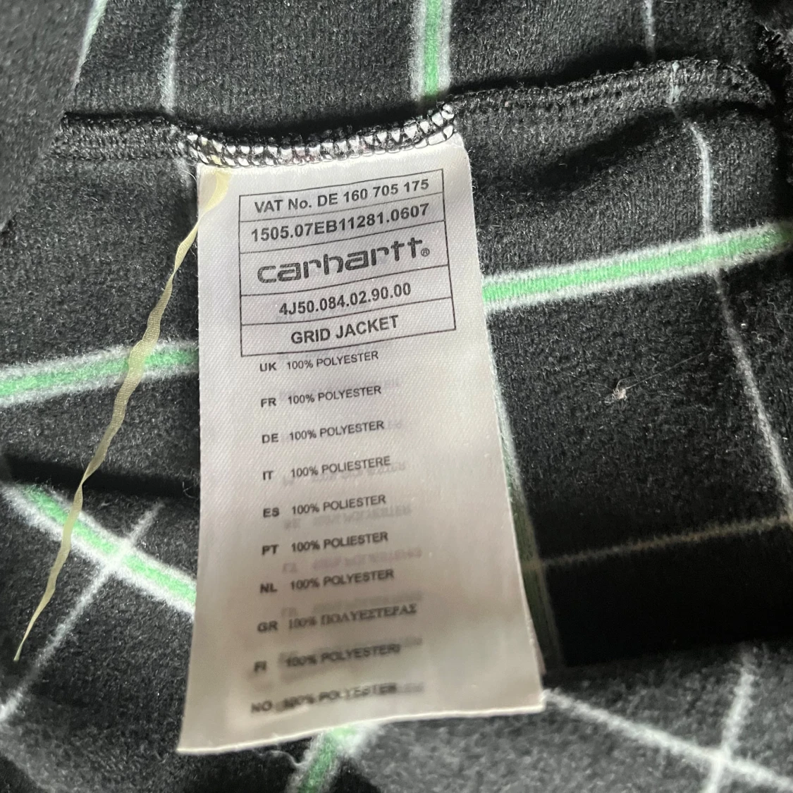 Rutig svart Carhartt Grid jacka L - 3