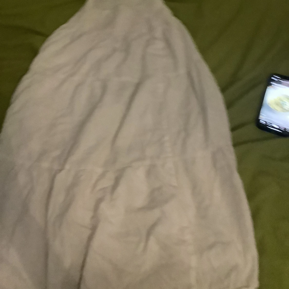 Beige långkjol i bomull