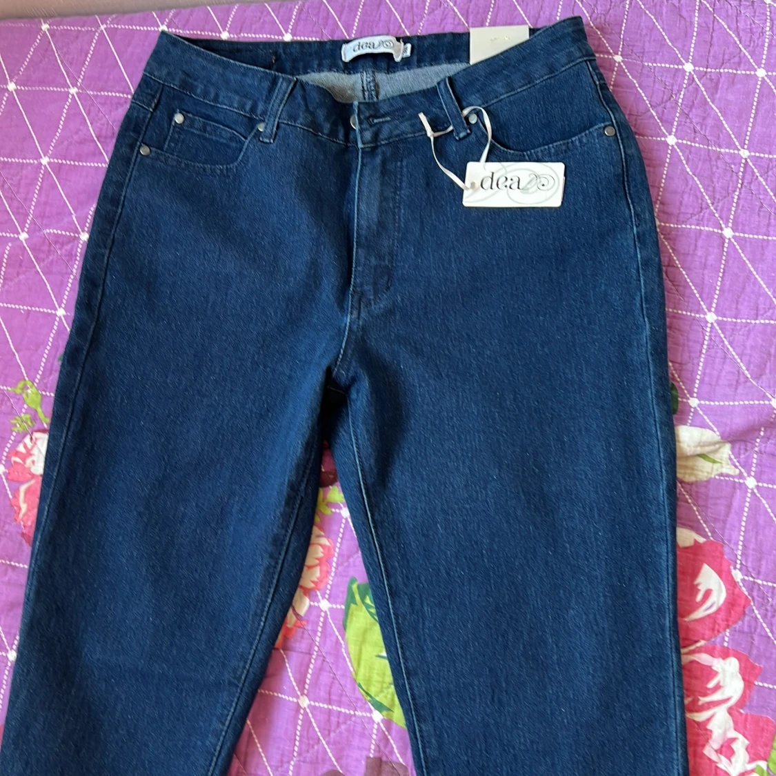 Mörkblå jeans från Dea Axelssons, stl 38 - 2