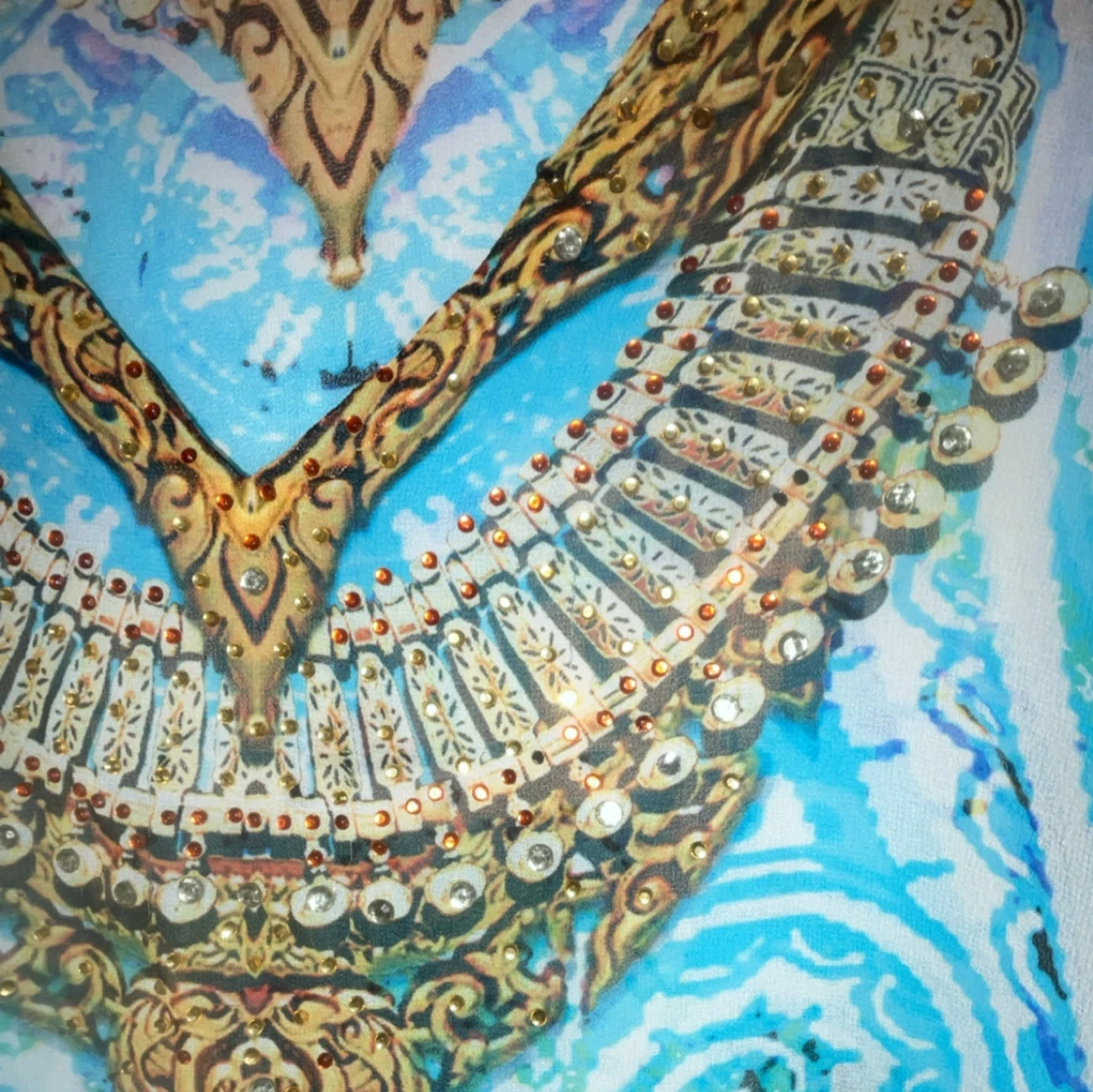 Mönstrad kaftan från Étoile - 3