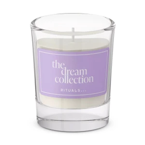 Nytt! The Dream Collection ljus från Rituals - Nytt! Säljer ett vitt doftljus från Rituals, The Dream Collection. Ljuset kommer i ett genomskinligt glas med en lila etikett och vit text. Perfekt för att skapa en mysig stämning hemma. 25gr