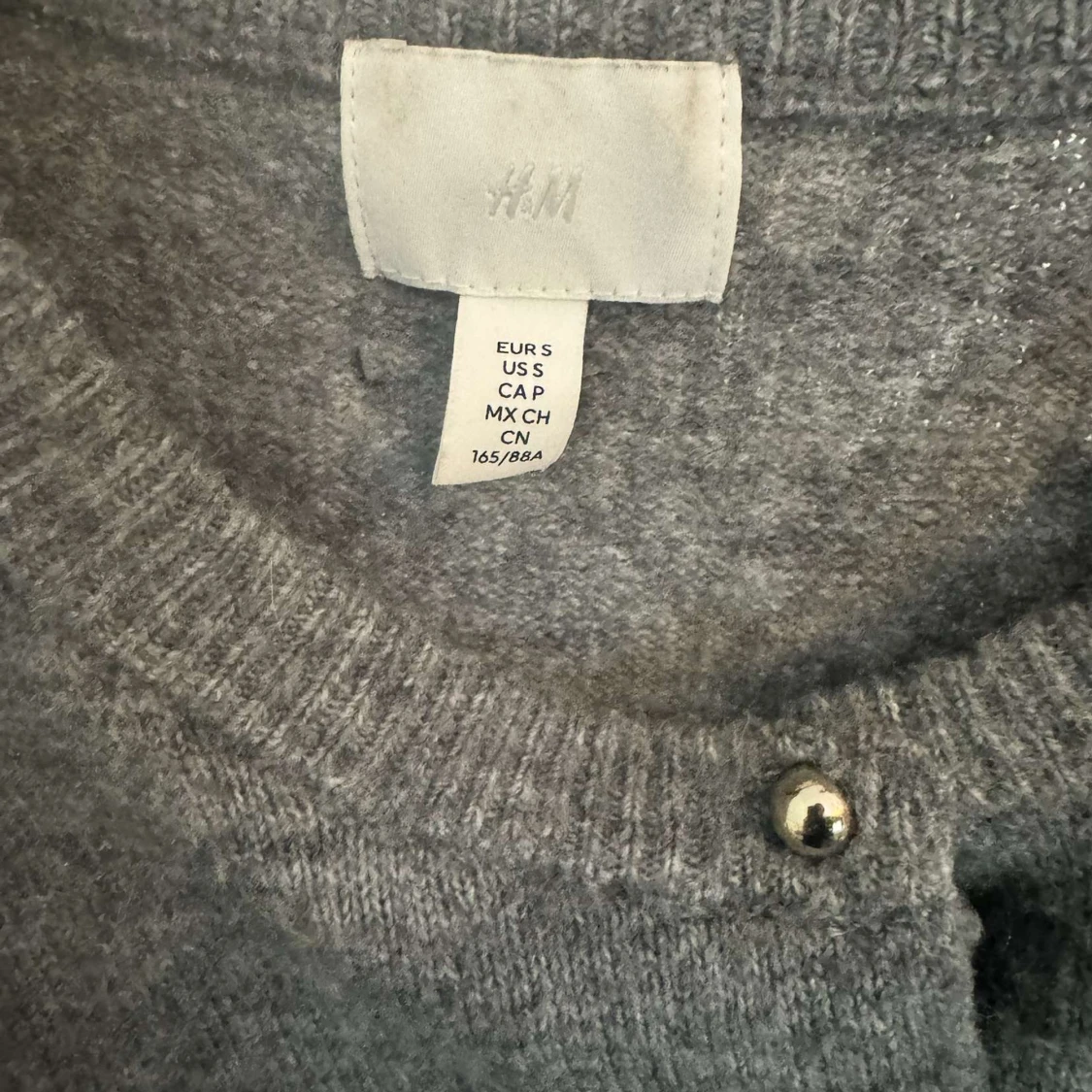 Grå stickad kofta från H&M - 2