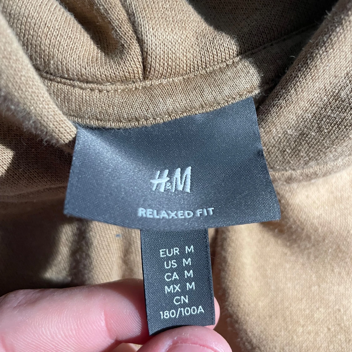Brun hoodie med dragkedja från H&M - 1
