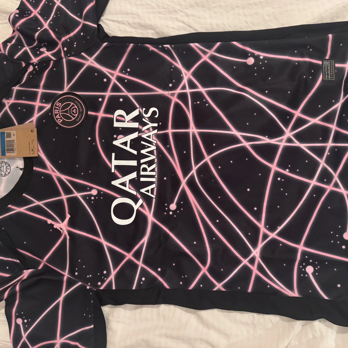 PSG x Jordan svart fotbollströja