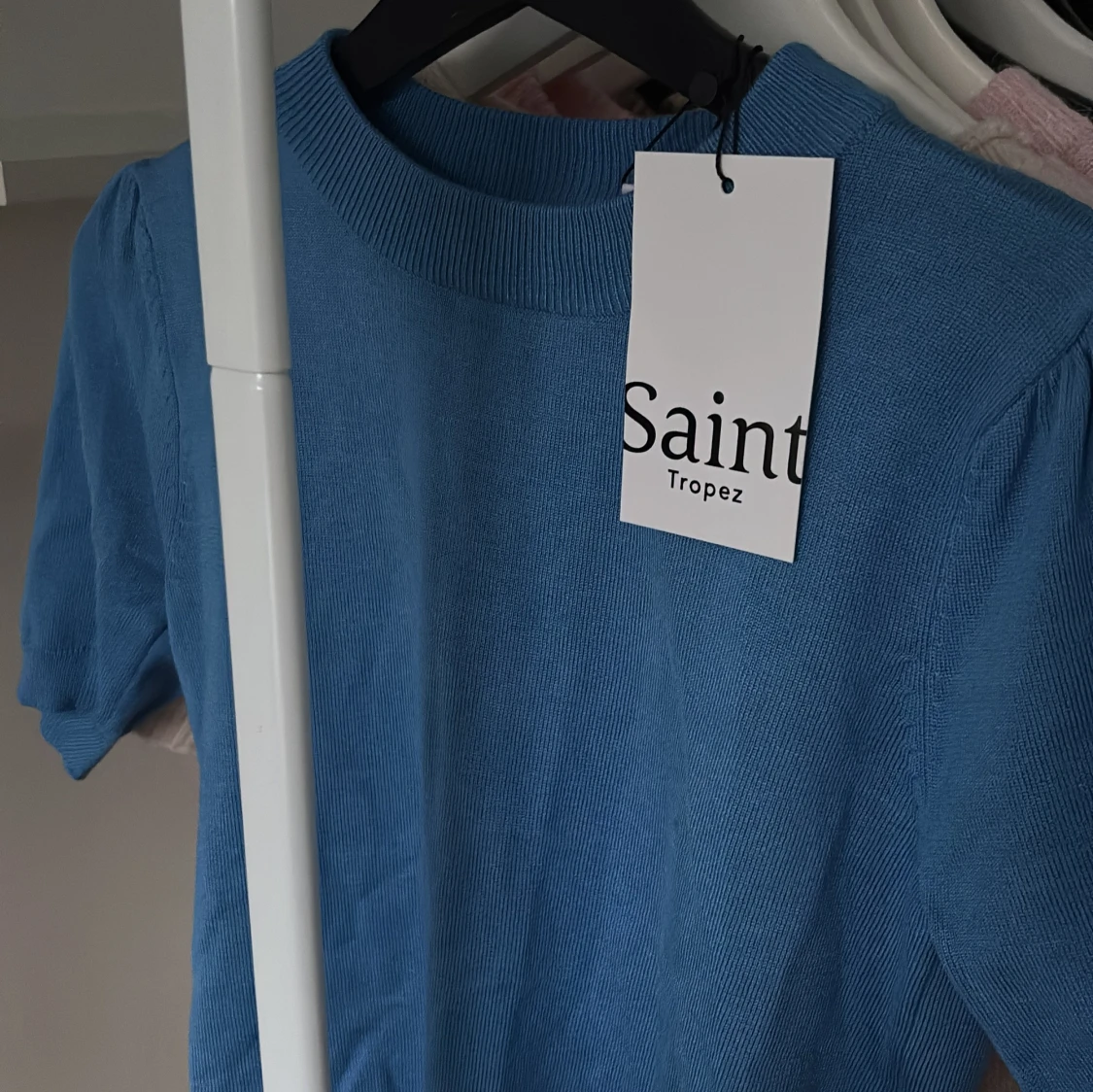 Blå stickad topp från Saint Tropez - 1