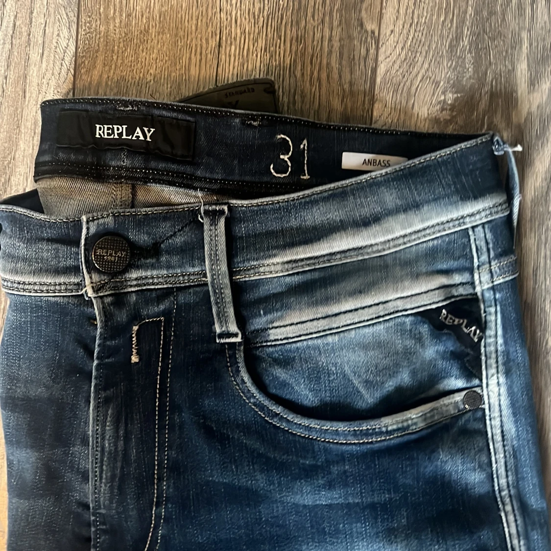 Replay Anbass jeans blå, stl 31