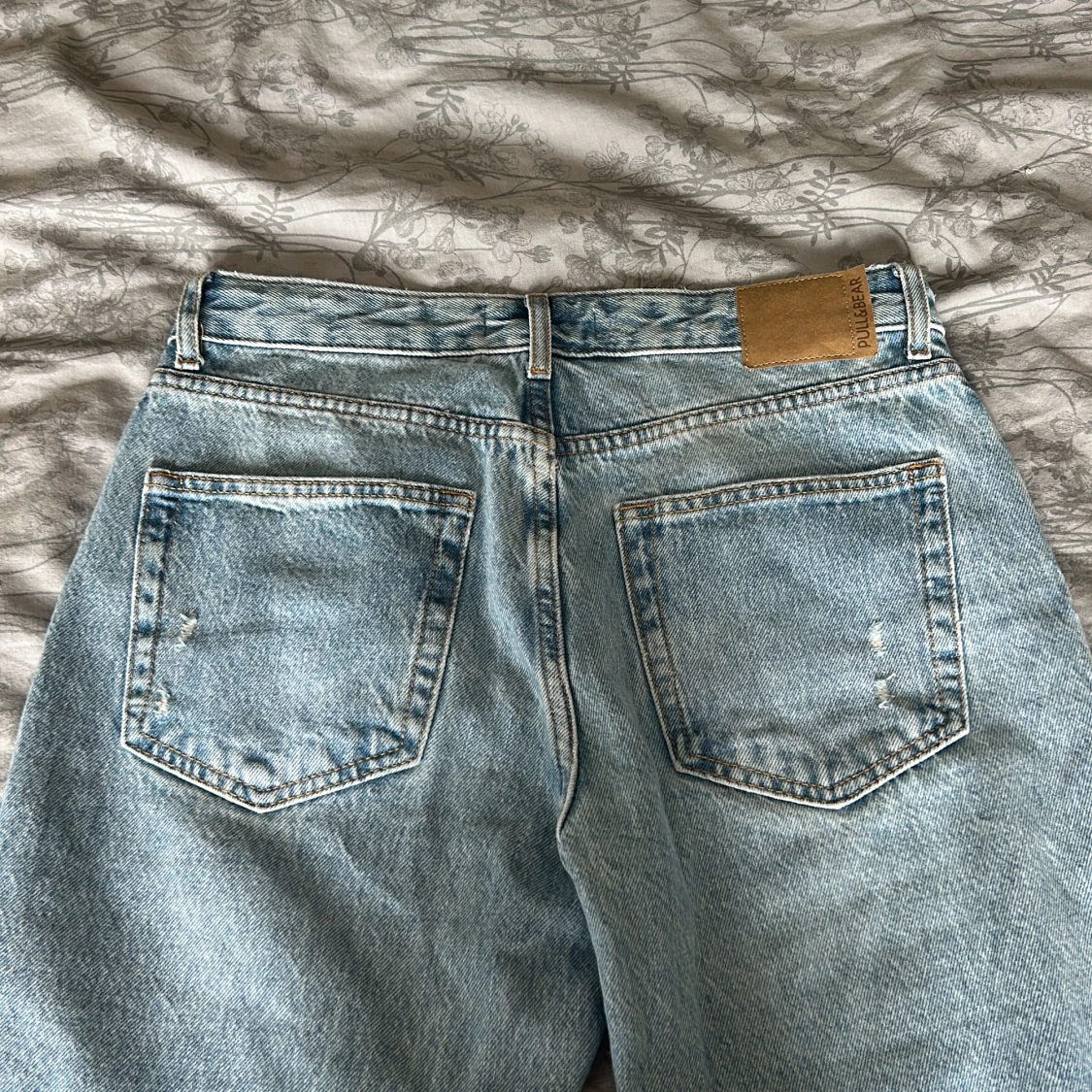 Ljusblå raka jeans Pull&Bear - 3