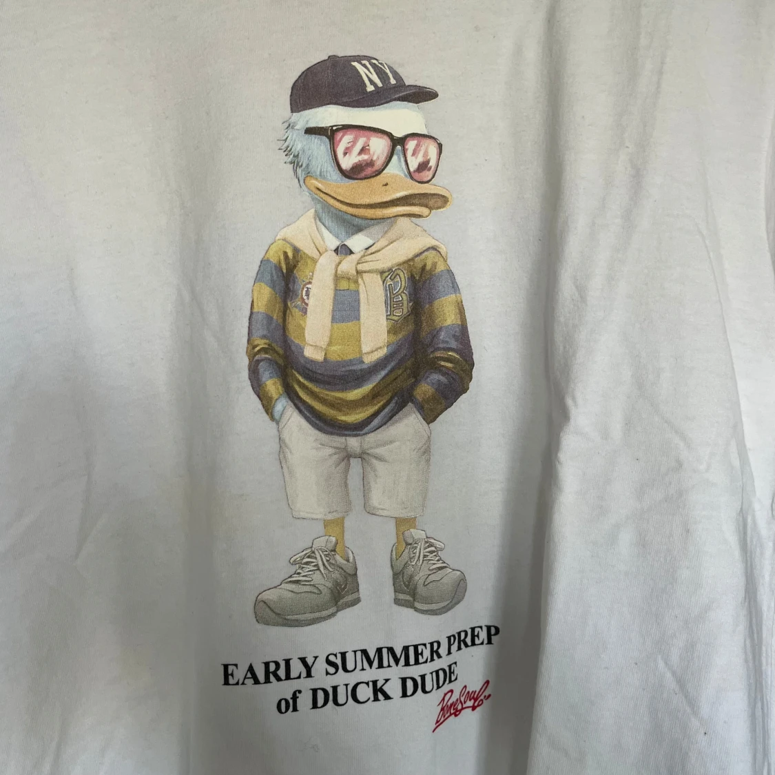 Vit t-shirt Duck Dude - 2