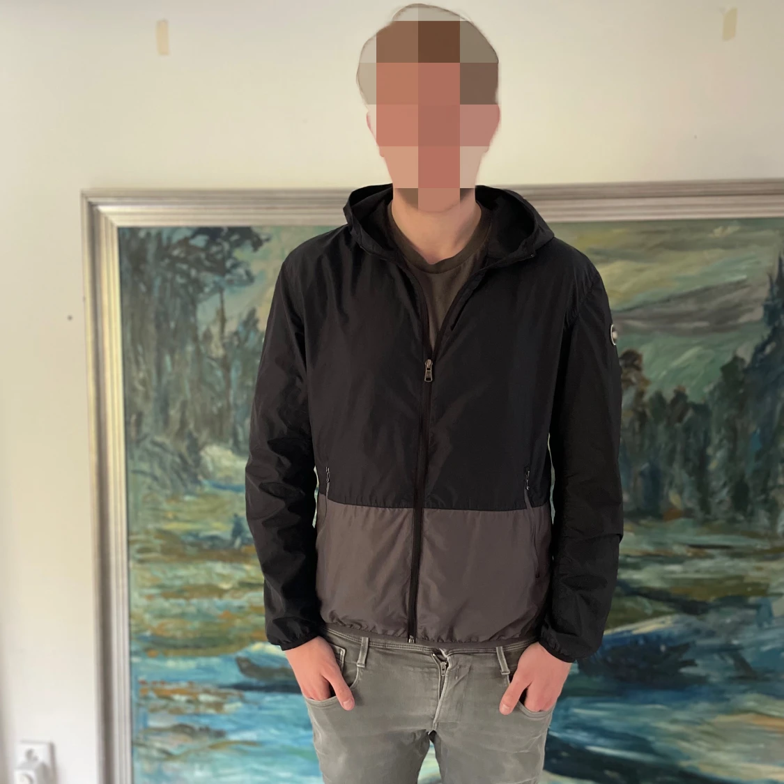 Svart och grå Colmar Windbreaker