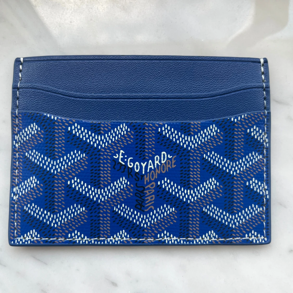 Blå korthållare från Gojard - 1