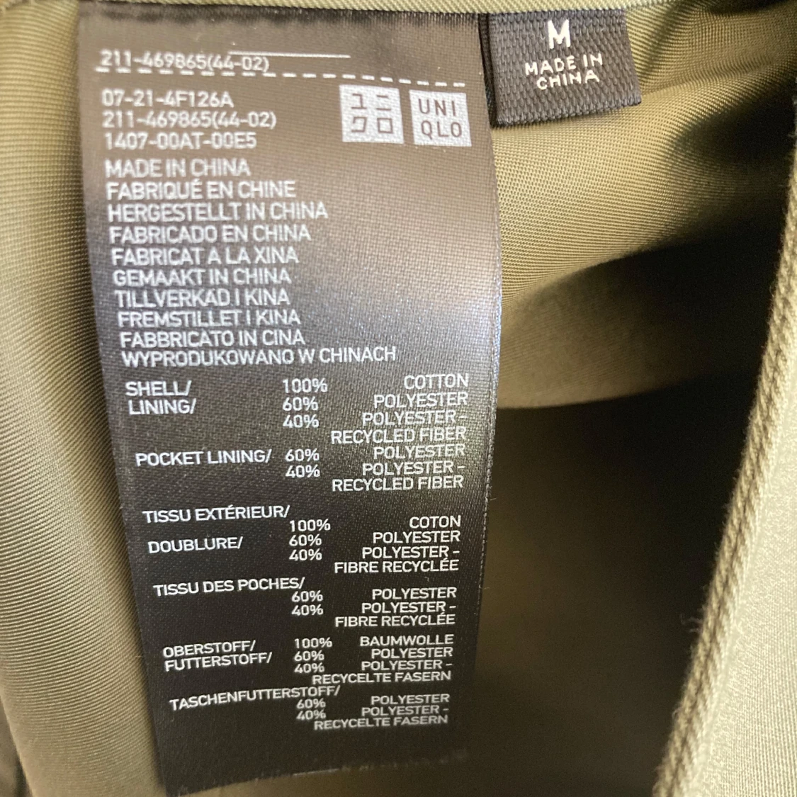 Olivgrön trenchcoat från Uniqlo - 2