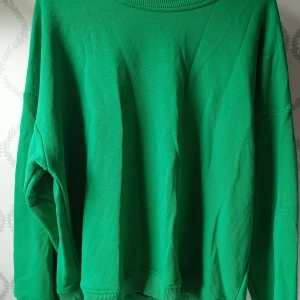 Grön sweatshirt från 157 - Säljer en grön sweatshirt från lager  157 i storlek S. Tröjan har rund halsringning, långa ärmar och ribbade muddar vid ärmslut och nederkant. Perfekt för en avslappnad och stilren look. Färgen är otrolig!! 30 kronor men priset kan diskuteras!!! 
