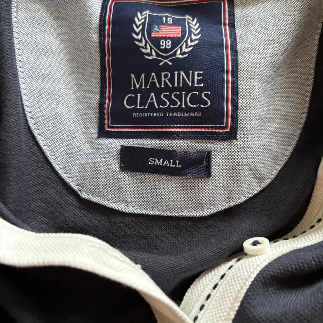 Marinblå pikéklänning från Marine Classics - 3